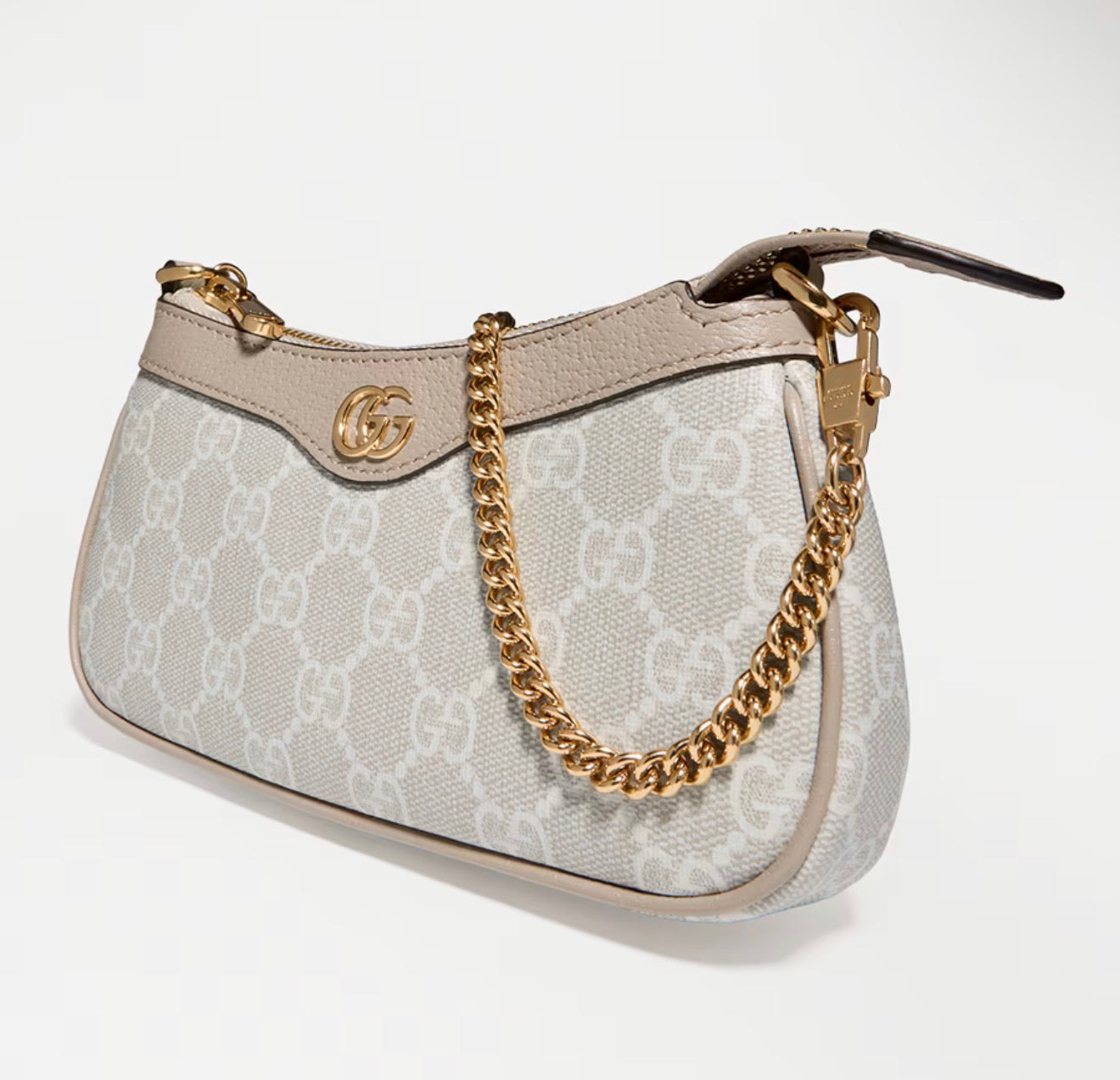 Gucci Ophidia Mini leather-trimmed shoulder bag