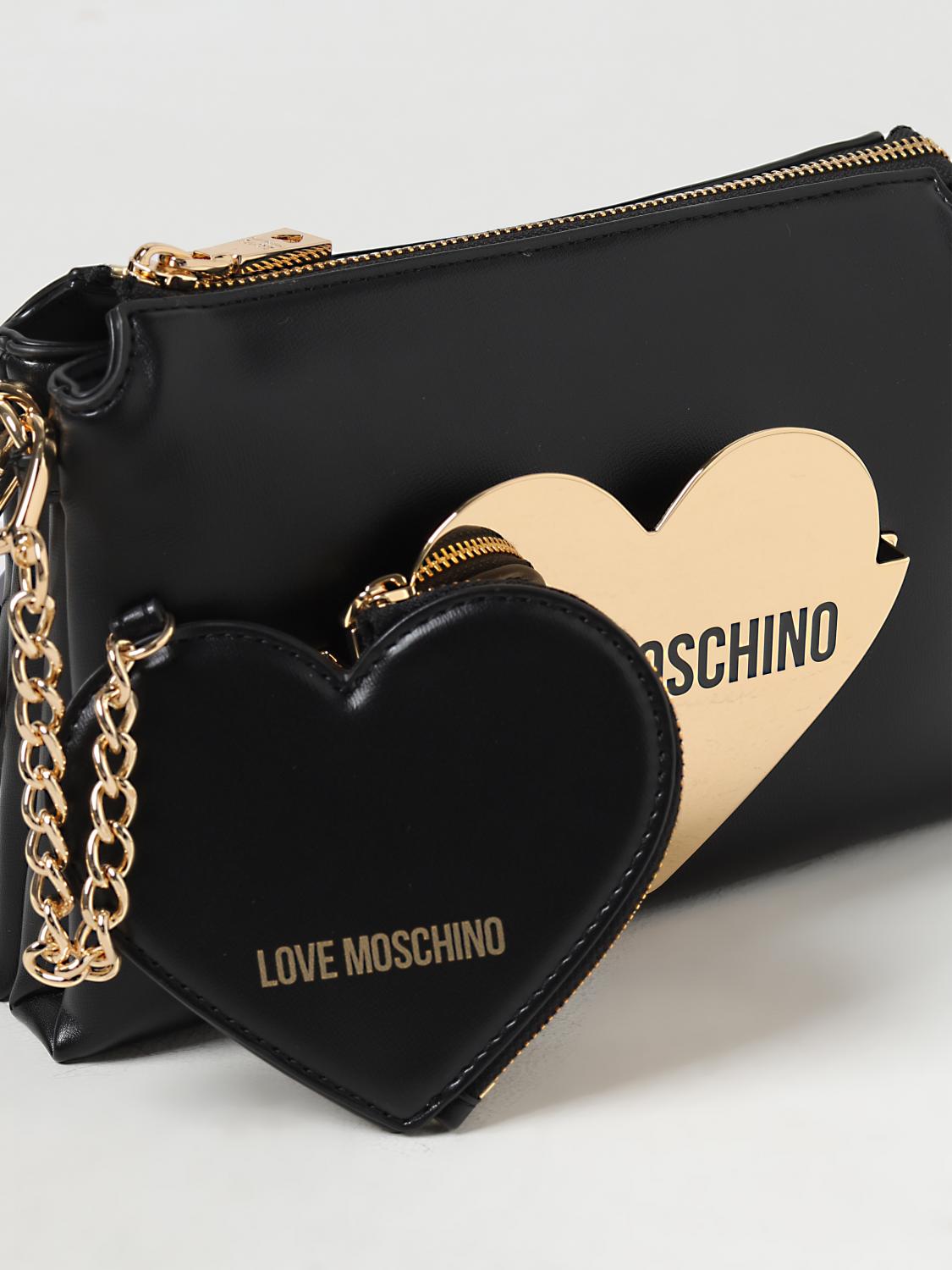 Original Love Moschino Baby Heart Shoulder Bag – Black / Gold