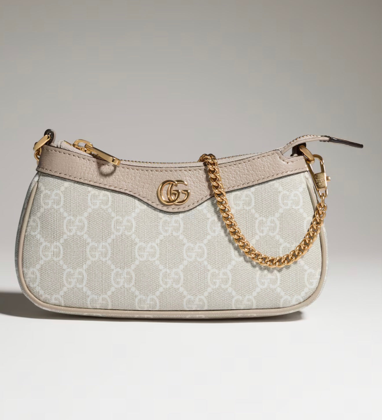 Gucci Ophidia Mini leather-trimmed shoulder bag