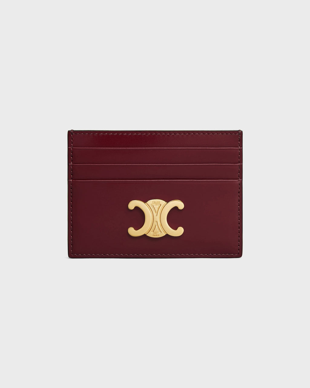 Celine CARD HOLDER TRIOMPHE IN SHINY CALFSKIN