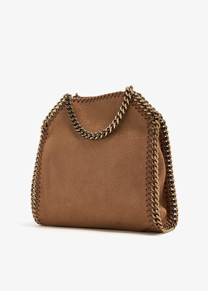 Stella McCartney Falabella Mini Tote Bag – Brown Suede