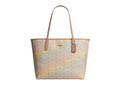 Coach City Tote in Rainbow Signature Canvas