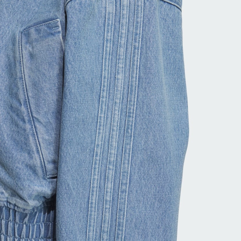 Adidas Denim Track Jacket – Light Blue