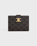 Celine Small Strap Wallet Triomphe in Triomphe Canvas – Tan