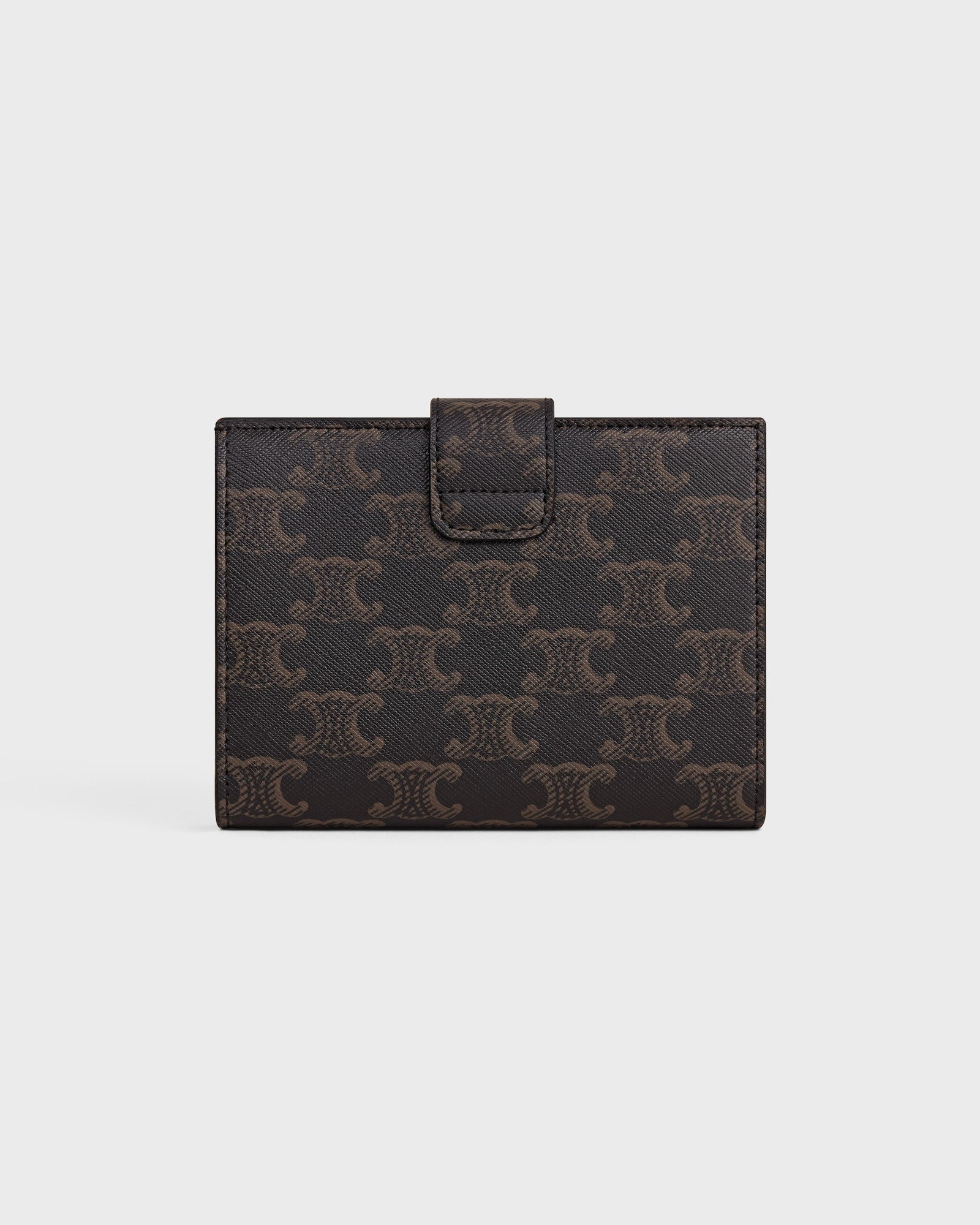 Celine Small Strap Wallet Triomphe in Triomphe Canvas – Tan