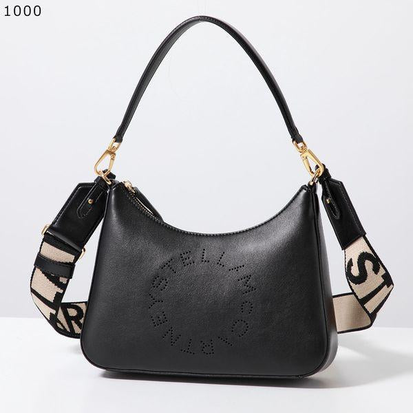 Black Logo Top Handle Crossbody Bag