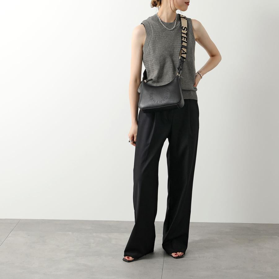 Black Logo Top Handle Crossbody Bag