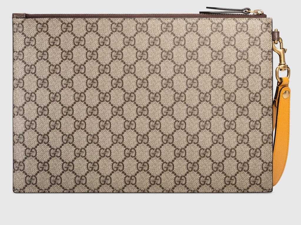 Gucci Neo Vintage GG Supreme Pouch in Beige/Ebony