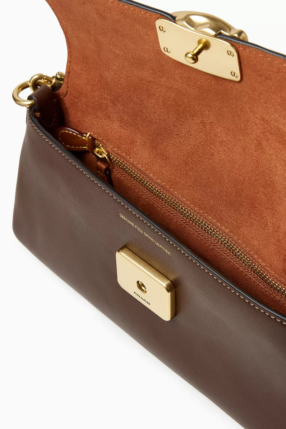 Coach Jet Shoulder Bag in Maple Refined Calf Leather