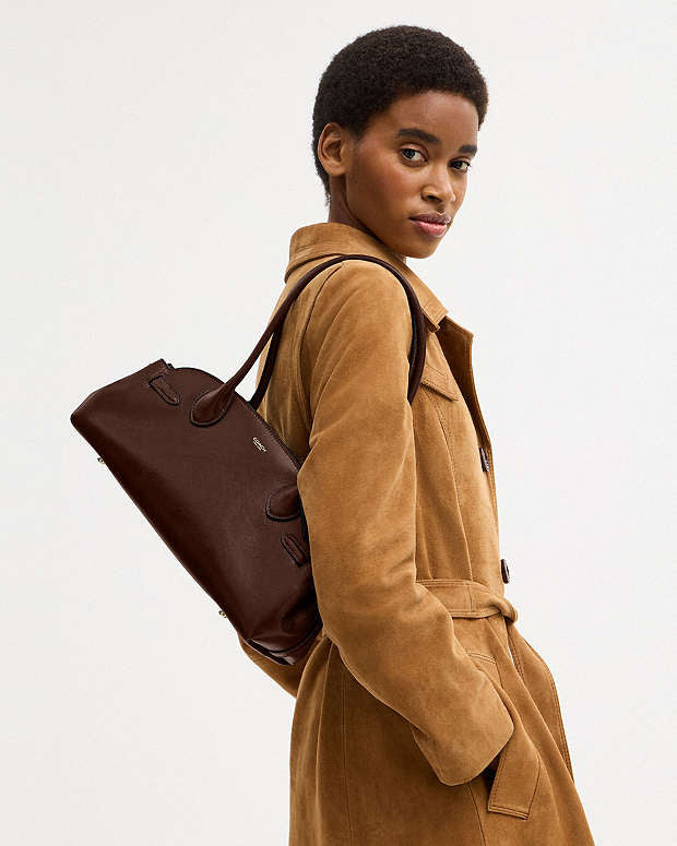 Coach Empire Carryall Bag 34 in Maple Glazed Leather