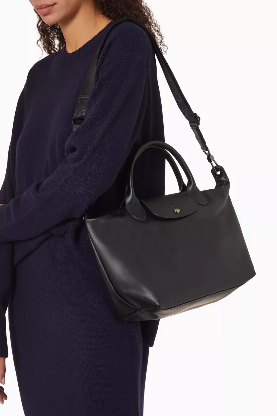 Longchamp Le Pliage Xtra XS Handbag – Black Leather