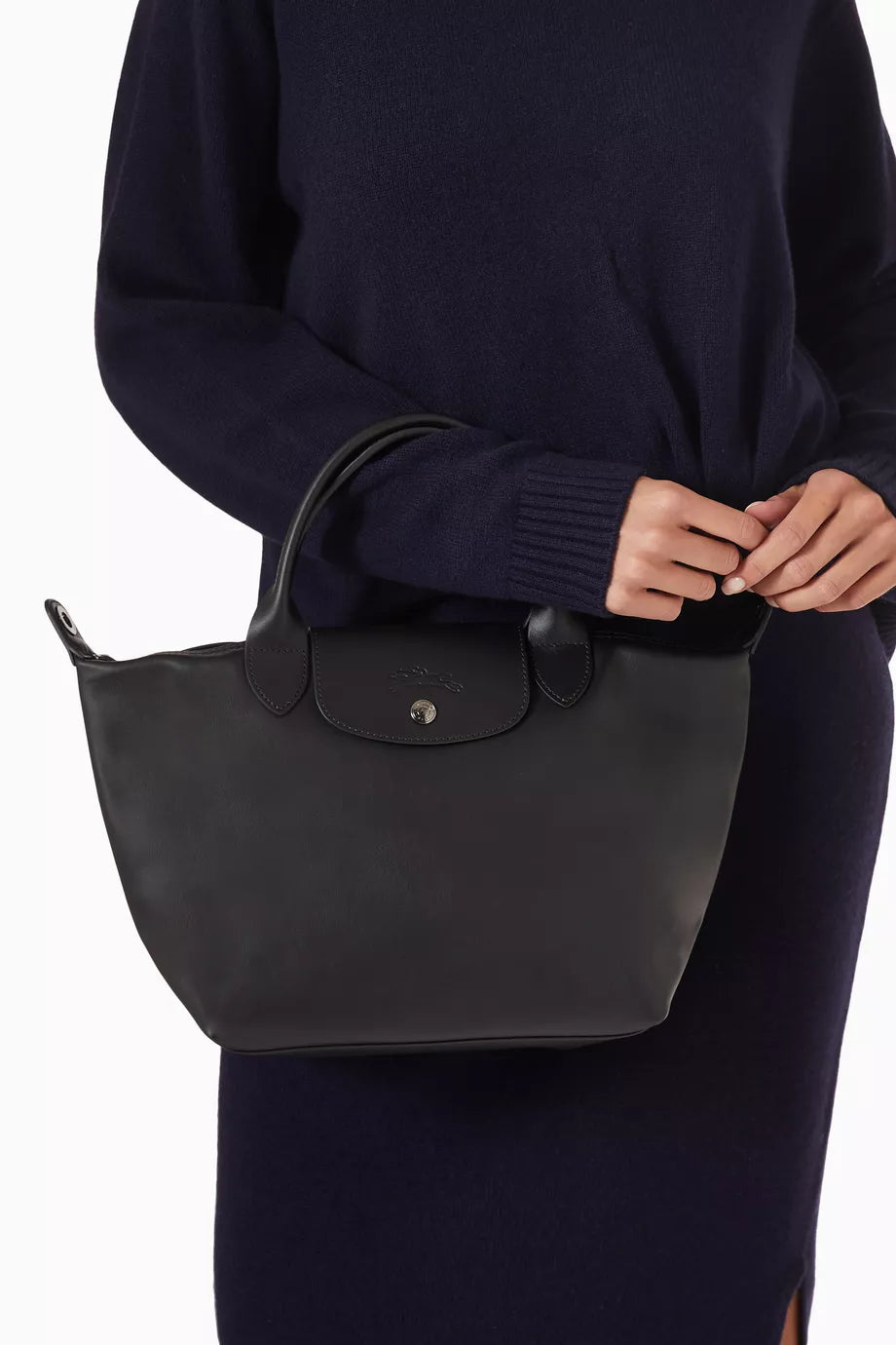 Longchamp Le Pliage Xtra XS Handbag – Black Leather
