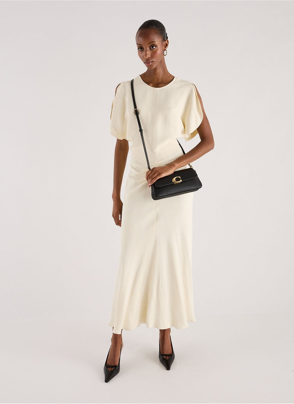 Coach Jet Shoulder Bag in Black Refined Calf Leather