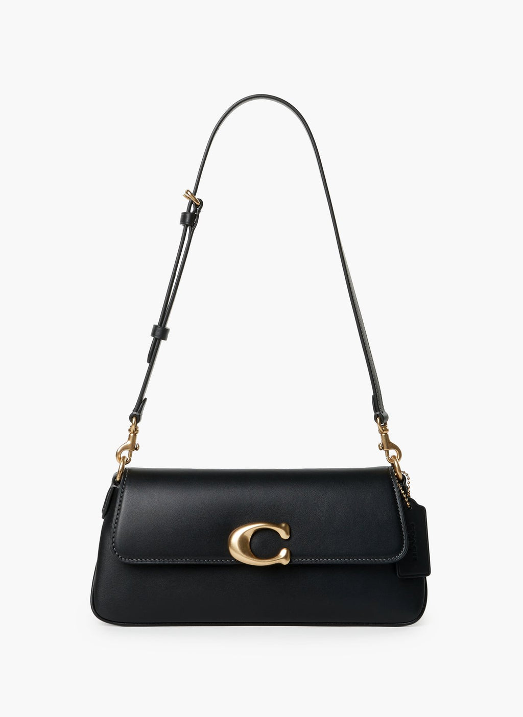 Coach Jet Shoulder Bag in Black Refined Calf Leather