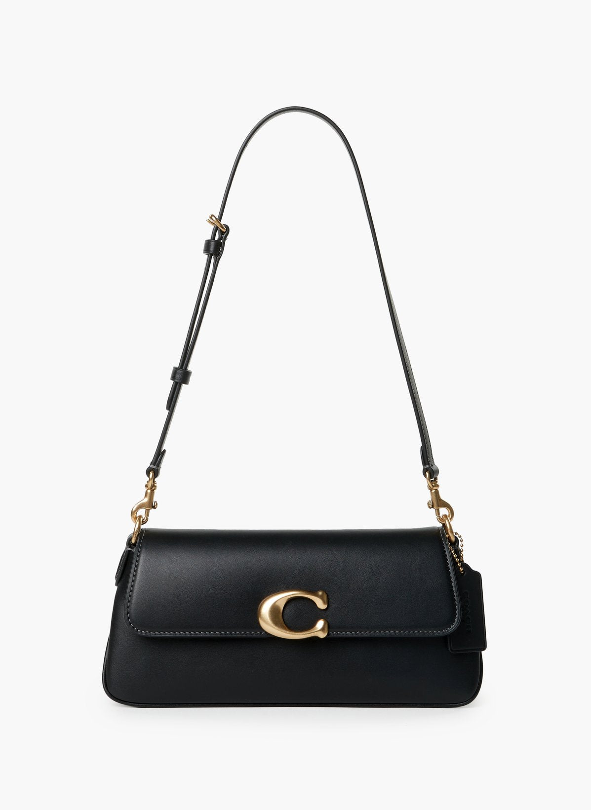 Coach Jet Shoulder Bag in Black Refined Calf Leather